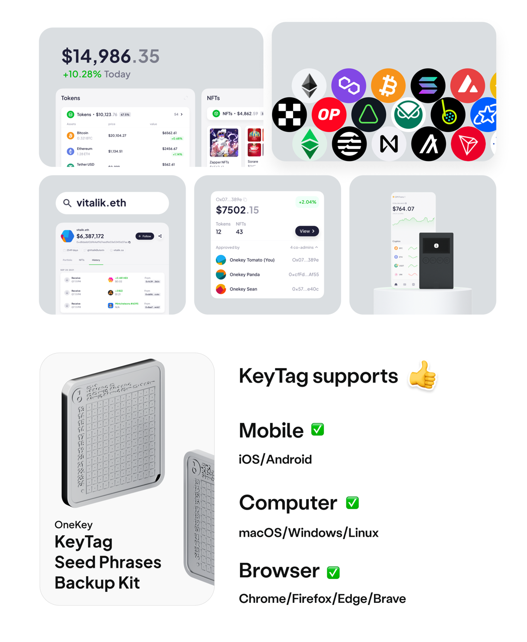 Onekey Keytag Hardware Wallets