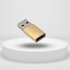 Adaptador Usb-C Para Usb-A Dourado