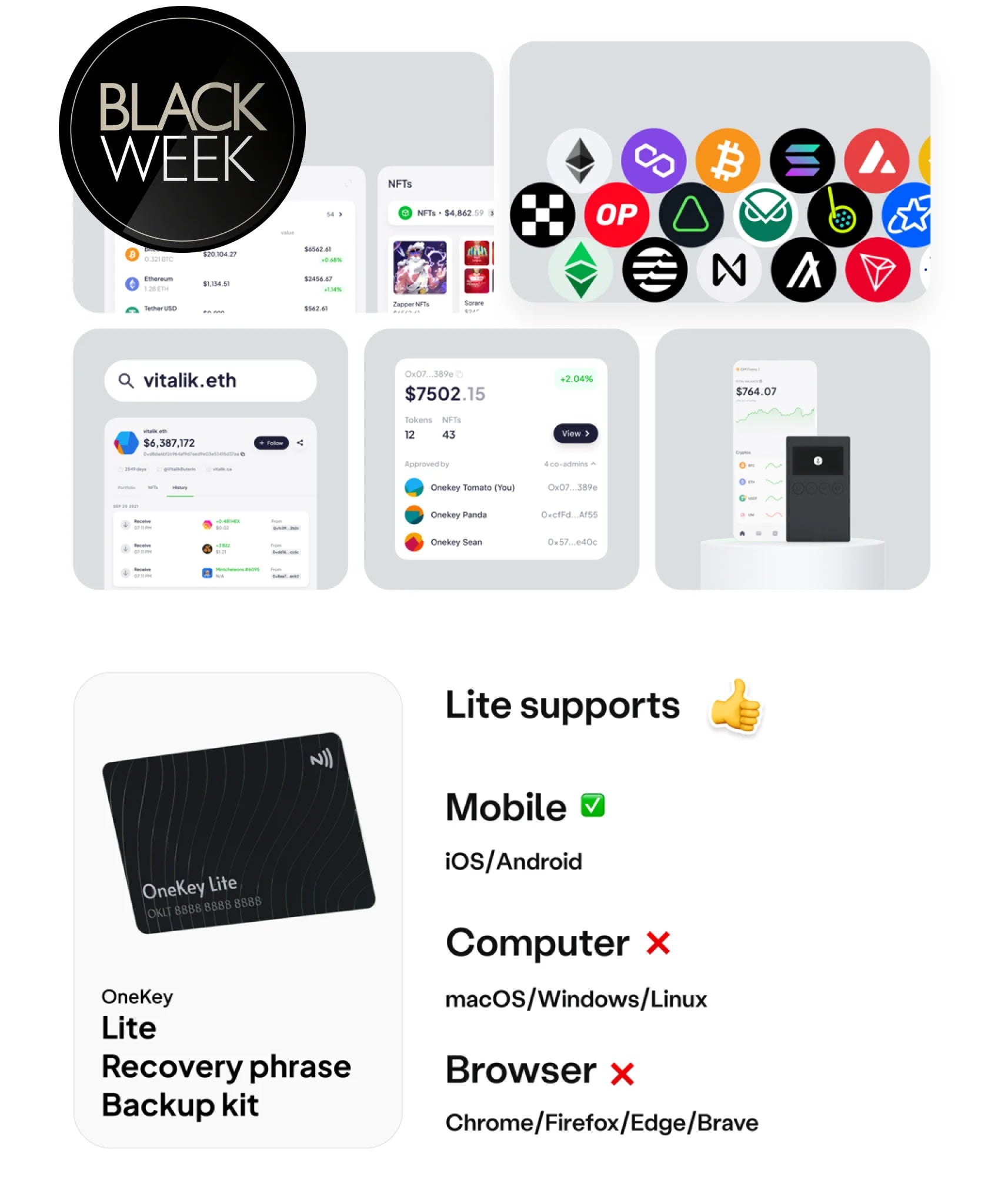 Onekey Lite Hardware Wallets